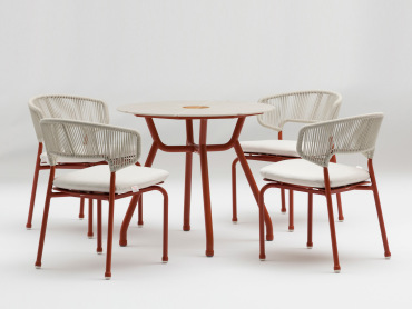 China Upholstered Outdoor Table and chair |  Plato